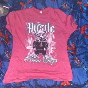 Pink Bear Hustle Shirt